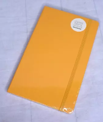 Moleskine Classic Fabric Collection Yellow Hard Cover Ruled 240 Page Notebook • $19.79