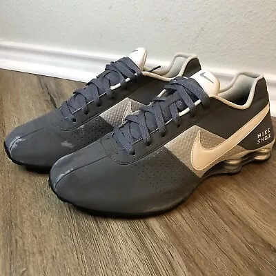 Nike Shox Deliver Cool Grey White Running Shoes 317547-028 Rare Men's Size 11.5 • $45