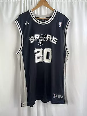 Vintage Manu Ginobili San Antonio Spurs Jersey NBA Adidas Mens XL • $49.99