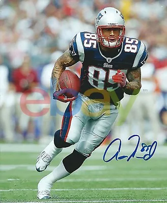 AARON HERNANDEZ New England Patriots Signed 8x10 Photo Autographed VERY RARE Rep • $19.95