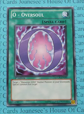 O - Oversoul LCGX-EN091 Yu-Gi-Oh Card 1st Edition New • £2.25