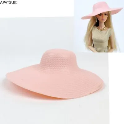 Pink Plastic Hat Miniature Accessories Headwear Big Hats For 11.5  1/6 BJD Doll • $3.94