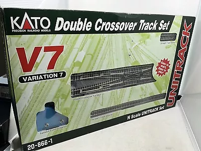 NIB Kato N Scale Double Crossover Track Set Variation 7 V7 Item #20-866-1 • $74.99