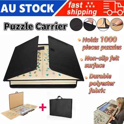 Portable Jigsaw Puzzle Board Mat Holds Up To 1000 Pieces Puzzle Surface Holder • $55.99