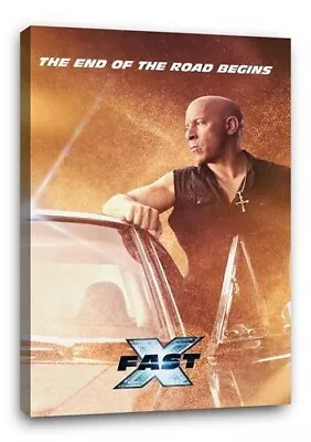 Fast X CC1 And The Furious CANVAS Wall Art Poster 30 X20  CANVAS • £29.97