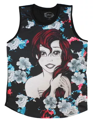 Disney Junior's The Little Mermaid Ariel Floral Face Muscle Shirt X-Small • $10.95