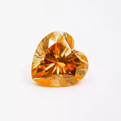 Loose Natural Diamond 1.01Ct Heart 6mm VS2 Intense Yellow With Lab Certificate • $1.20
