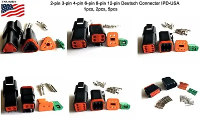 Deutsch 2346812 Pin Connector  Housing Seals Crimp Terminals14-16 AWG • $6.90