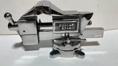 Vintage Fully Polished Dunlap 5244 Swivel Bench Vise • $225