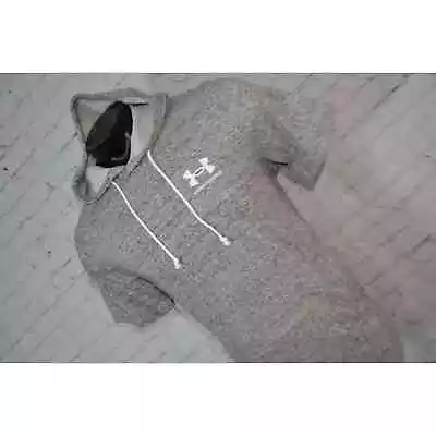 47713 Under Armour Hoodie Pullover With Pockets Loose Fit Gray Size Large Mens • $25.79