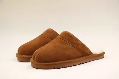 Superlamb Mens Sheepskin Hard Sole Clog Slippers 2nd • $56.35