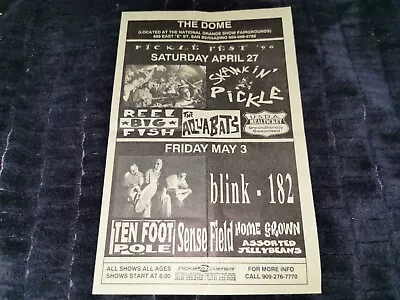 $72.67 • Buy Blink 182 Concert Flyer Mark Hoppus Tom Delonge Scott Raynor Rare OOP