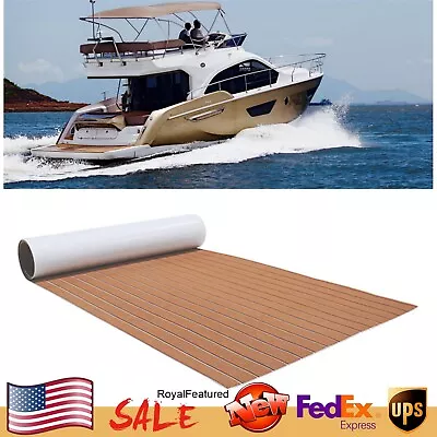 EVA Foam Teak Yacht Boat Decking Pad Sheet Marine Flooring Mat Pad Self-Adhesive • $44.65