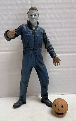 Halloween 7  MICHAEL MYERS Horror Figure W/Pumpkin Movie Maniacs McFarlane Toys • $15.99