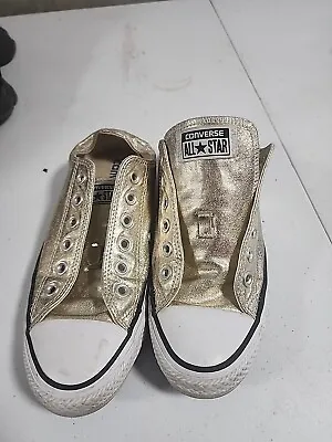 Converse Chuck Taylor All Star Ox Light Gold Canvas Sneaker M5.5 W7.5 153181f • $24.95