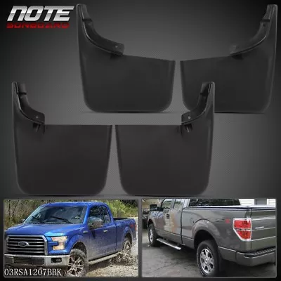 Fits Ford F-150 Mud Flaps 2004-2014 Mud Guards Splash Guards Molded 4 Front Rear • $24.37