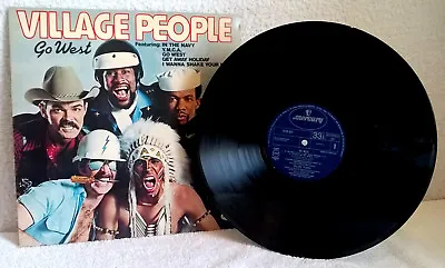 VILLAGE PEOPLE Go West Vinyl EX-/EX 1979 Stereo 33 Record Album UK YMCA 9109 621 • $9.93