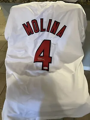 Yadier Molina Autograph Signed Auto Custom Jersey JSA COA St Louis Cardinals • $349.99