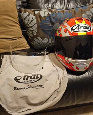 Arai RX-7 Corsair Nicky Hayden Motorcycle Helmet - (Size MED) • $400