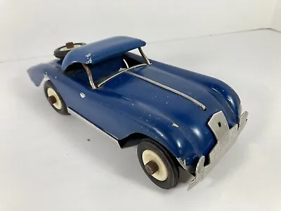 Vintage Kingsbury / Marx Wind Up Toy / Concept Car. Prototype? Blue Coupe Auto • $449