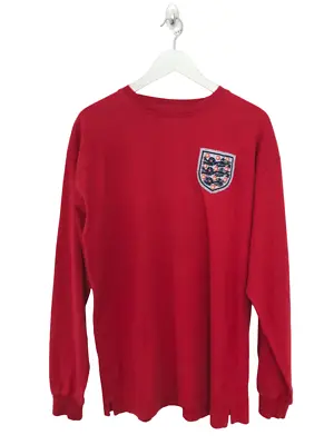 £25 • Buy Retro England Football Shirt Red Long Sleeve 1966 World Cup