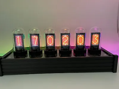 £118 • Buy ELEKSMAKER RGB Nixie Tube 6 Digit LCD Clock 