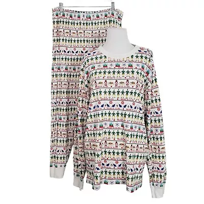 Hanna Andersson ELF PJ Set Organic Cotton Christmas Holiday Womens Size XL • $63.56