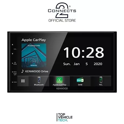 Kenwoo Dmx5020dabs Apple Car Play Car Stereo Bt Aux Usb Sat Nav Dab Radio • £349.99