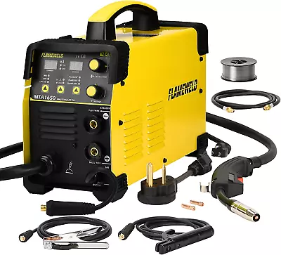 MIG ARC TIG 3 In 1 Gas/Gasless MIG Welder Machine 110/220V MTA1650 Dual Voltage • $124.30