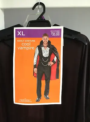 Target Mens Vampire Halloween Costume~Cape~ Theme Shirt & Vest ~XL~NWT • $24.99