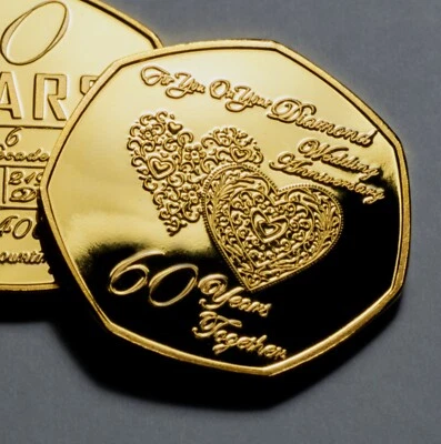 £7.99 • Buy On Your 60th WEDDING ANNIVERSARY Commemorative. Diamond. Gift/Present. 60 Years