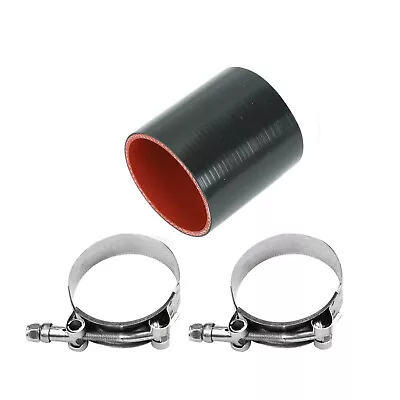 4  Id 102mm Straight Turbo/intake Piping Silicone Coupler Hose Bkrd+t Clamp • $10.87