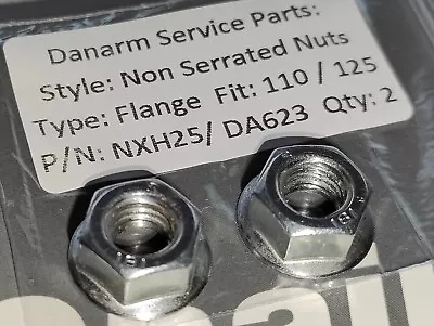 Danarm 110 & 125 Chainsaw Guide Bar Flange Nut Non Serrated X2. ONLY ONES IN UK? • £5.85