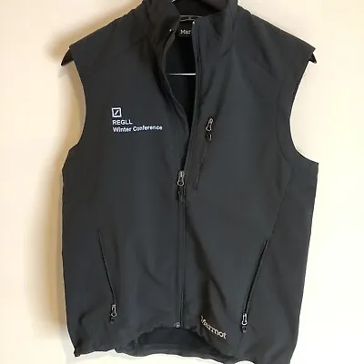 Marmot Approach Vest Black  Full- Zip Vest Logo Small REGLL Logo NWOT • $22.79