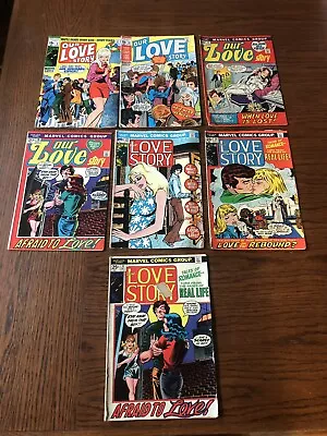 Bronze Age Romance Comic Lot Of 7 Marvel: Our Love Story 4 10 17 19 26 30 31 • $49.99