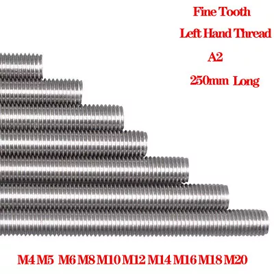£2.75 • Buy Threaded Rod Studding Stud M4 M5 M6 M8 M10 M12 M14~M20 A2 Stainless Steel Screws