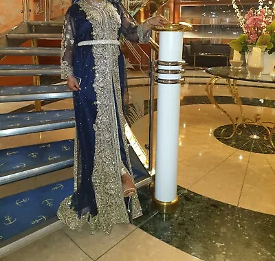 Modern Moroccan Arab African Wedding Dress Takchita Abaya Kaftan  • $466.69