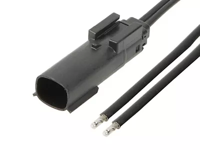 2-PIN MOLEX  MX150 Sealed 22.0A Male To Pigtail Harness Connector 12  Wire Leads • $10.95