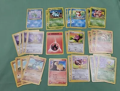 90s Pokemon Card Lot 1999 X28 Eevee Jigglypuff Mankey Machip Meowth Seadra #2 • $15.99