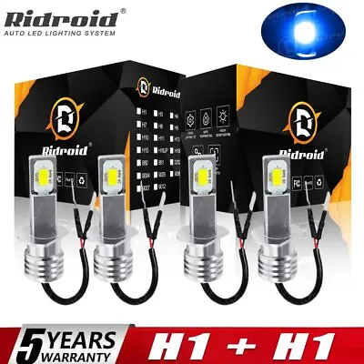 H1 H1 Combo 220W 16000LM LED Headlight High Low Beam Kit Bulbs Ice Blue 8000K 4X • $19.99