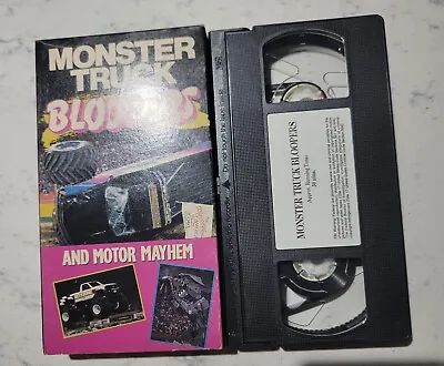 Monster Truck Bloopers And Motor Mayhem VHS 1992  • $3.99