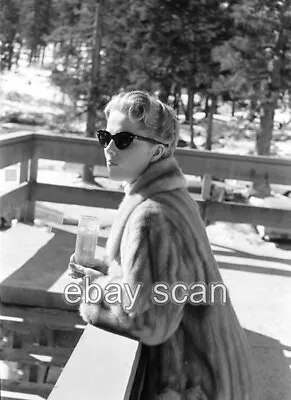 Martha Hyer  In  Mink Fur Coat Candid 8x10 Photo E88-1 • $24.99