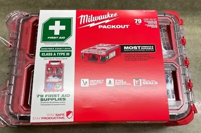 New - Milwaukee 48-73-8435C  Packout First Aid Kit 79Pc - Class A - Type III • $64.99