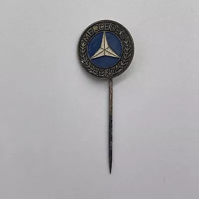 Vintage Mercedes Benz Logo Emblem Metal Automotive Lapel Hat Stick Pin • $10