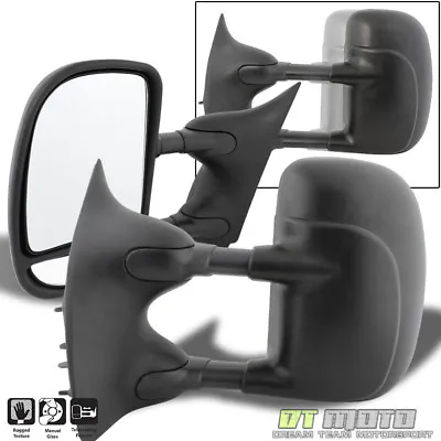 LEFT+RIGHT 99-16 Ford F250~F550 Super Duty Towing Telescoping MANUAL Side Mirror • $73.96