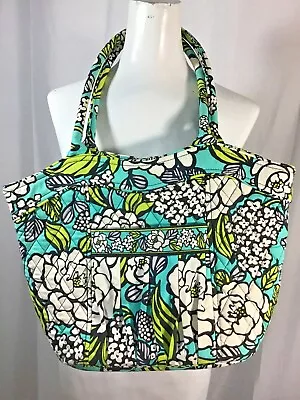 VERA BRADLEY Angle Tote Bag Island Blooms Purse Pocket Jan2012 -Aug 2013 • $19.24