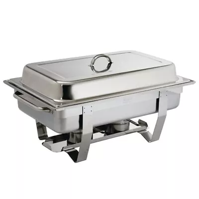 £49.95 • Buy 2 Pans Chafing Dish Set Stainless Steel 8.5l Buffet Party Cater Food Warmer Fuel