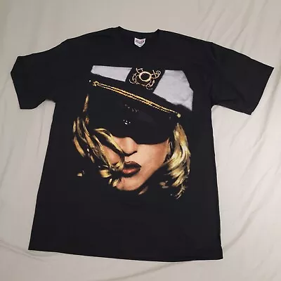 VTG 2008 MADONNA T Shirt EVERYBODY IS A STAR Girlie Show Medium Hanes Vintage • £30