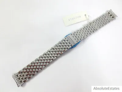 NEW Michele Serein Mid Silver Diamond Watch Band Bracelet 16mm MS16FK235009 NWT • $989.99