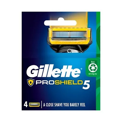 Gillette Proshield 5  Razor Blade Catridges 4 Pack   Made In Germany   FREE POST • $12.95
